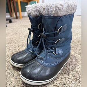 Sorel Kids Snow Boots - Black and Navy